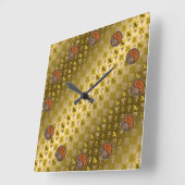 Capricorn & Wood Rat Vierkante Klok (Hoek)