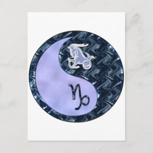 Capricorn Yin Yang Briefkaart