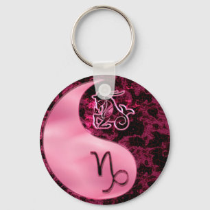 Capricorn Yin Yang Sleutelhanger