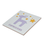 Capricorn zodiaa baby blue tegeltje (Zijkant)