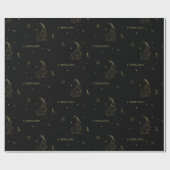 Capricorn zodiaa horoscoop sterbordgradiënt cadeaupapier (Vlak)