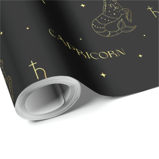 Capricorn zodiaa horoscoop sterbordgradiënt cadeaupapier (Rol Hoek)