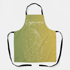 Capricorn zodiaa horoscoop sterbordgradiënt schort