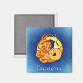 capricorn zodiaa magnet (Voorkant / Achterkant)