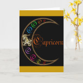 Capricorn Zodiaa Moon Kaart (Gele Bloem)