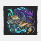 Capricorn zodiaal teken fleece deken (Voorkant (Horizontaal))