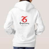 Capricorn zodiaal teken hoodie (Achterkant)