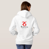 Capricorn zodiaal teken hoodie (Achterkant volledig)
