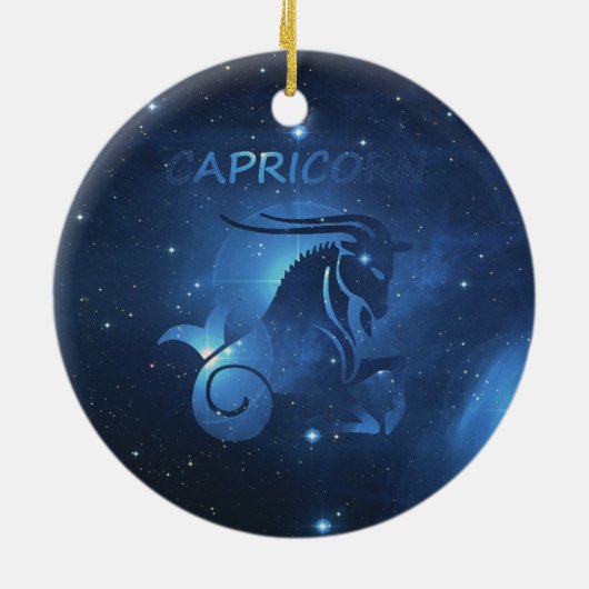 Capricorn zodiaal teken keramisch ornament (Achterkant)