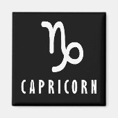 Capricorn zodiaal teken magneet (Voorkant)