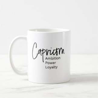 Capricorn zodiaal teken positieve kenmerken koffiemok