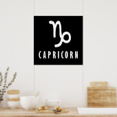 Capricorn zodiaal teken poster (Keuken)