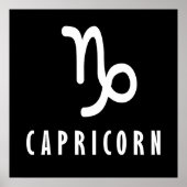 Capricorn zodiaal teken poster (Voorkant)