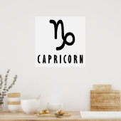 Capricorn zodiaal teken poster (Keuken)