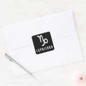 Capricorn zodiaal teken vierkante sticker (Envelop)