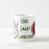 Capricorn zodiab bord gepersonaliseerd koffiemok (Center)