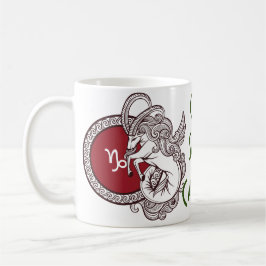 Capricorn zodiab bord gepersonaliseerd koffiemok