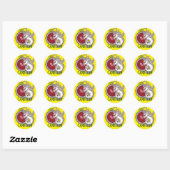 Capricorn zodiab bord gepersonaliseerd ronde sticker (Vel)