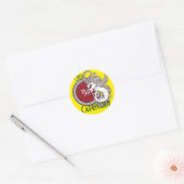Capricorn zodiab bord gepersonaliseerd ronde sticker (Envelop)