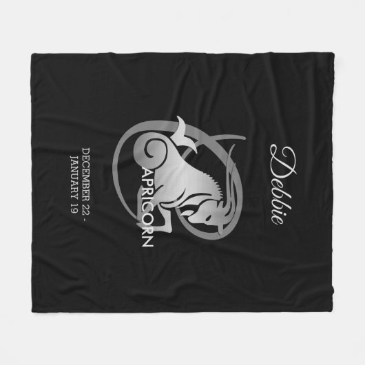 Capricorn - Zodiab Fleece Deken (Voorkant (Horizontaal))