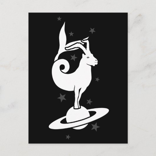 Capricorn zodiab Sign Briefkaart (Voorkant)