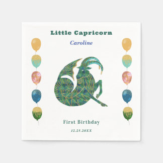 Capricorn Zodiac 1st Birthday Balloons Artistic Servet
