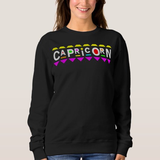 Capricorn Zodiac 90s Style Trui (Voorkant)