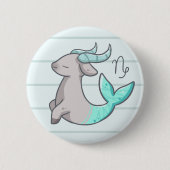 Capricorn Zodiac Animal Button (Voorkant)