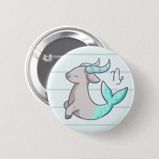 Capricorn Zodiac Animal Button (Voorkant /achterkant)