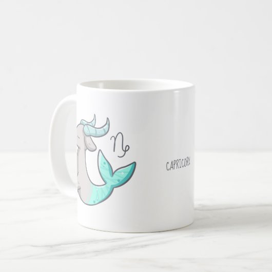 Capricorn Zodiac Animal Mok (Voorkant links)