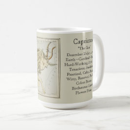 Capricorn Zodiac Antiek Astronomisch Grafiek Koffiemok