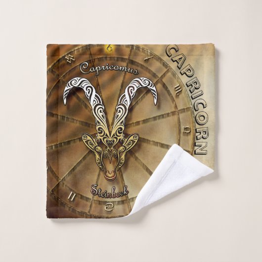 Capricorn Zodiac Astrology design Bad Handdoek (Wasdoekje)