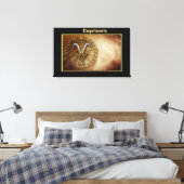 Capricorn Zodiac Astrology design Canvas Afdruk (Insitu (Slaapkamer))