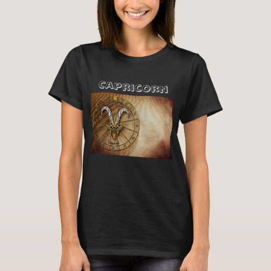 Capricorn Zodiac Astrology design T-shirt (Voorkant)
