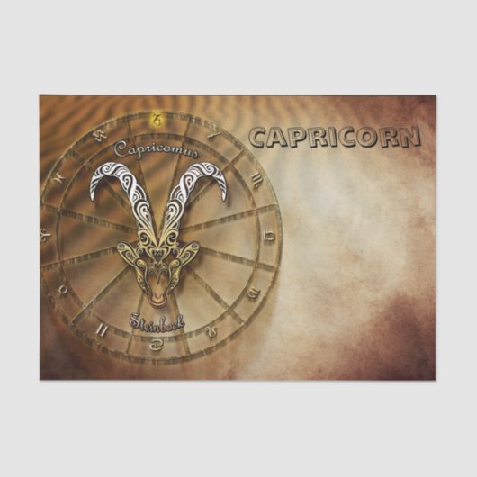 Capricorn Zodiac Astrology design Tissuepapier (Voorkant)