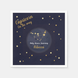 Capricorn zodiac baby shower servet