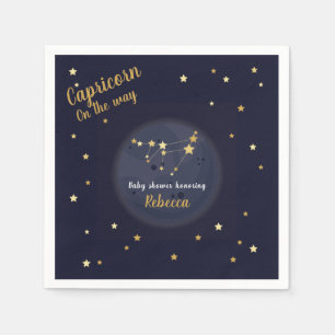 Capricorn zodiac baby shower servet