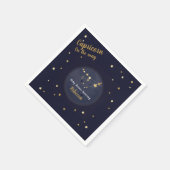 Capricorn zodiac baby shower servet (Hoek)