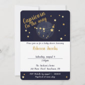 Capricorn zodiac Baby shower Uitnodiging (Voorkant)
