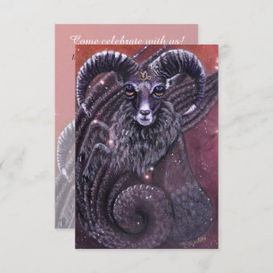 Capricorn Zodiac Birthday Uitnodiging