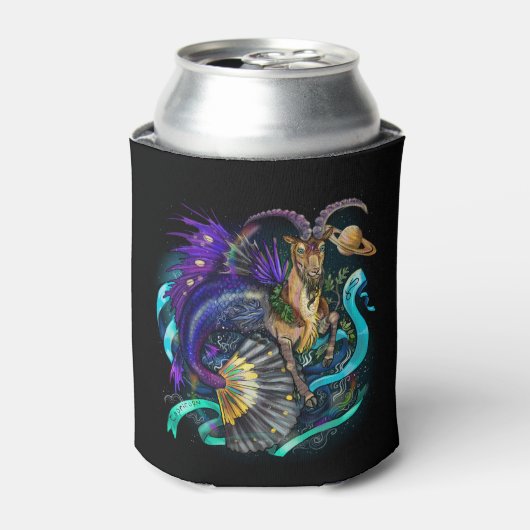 Capricorn Zodiac Blikjeskoeler (Blikje Voorkant)