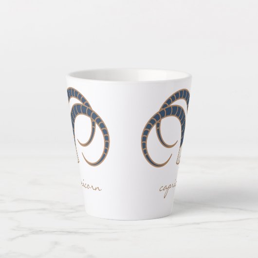 Capricorn Zodiac Boho Coffee Mok (Voorkant)