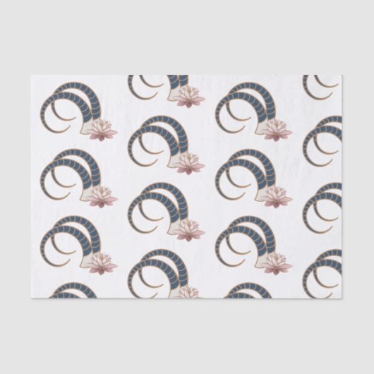 Capricorn Zodiac Boho Tissuepapier (Voorkant)