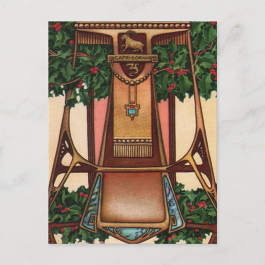 Capricorn Zodiac Briefkaart (Voorkant)