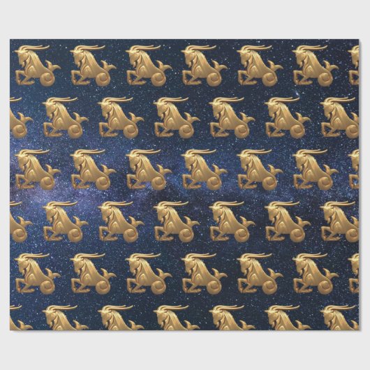 Capricorn Zodiac Cadeaupapier (Vlak)
