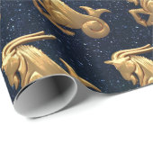 Capricorn Zodiac Cadeaupapier (Rol Hoek)