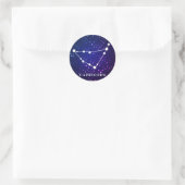 Capricorn Zodiac Constellation Design Ronde Sticker (Tas)