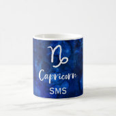 Capricorn Zodiac Constellation Galaxy Sky Monogram Koffiemok (Center)