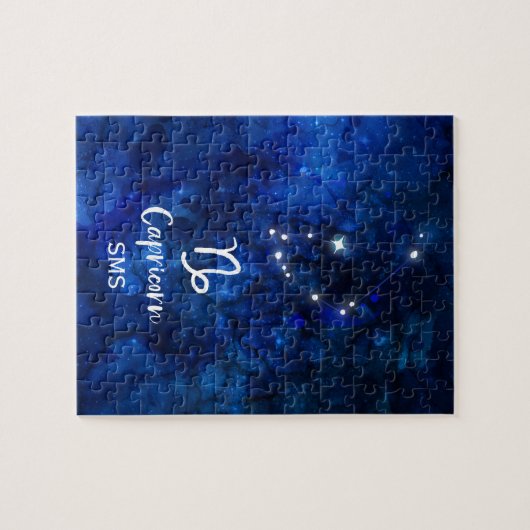 Capricorn Zodiac Constellation Galaxy Sky Monogram Legpuzzel (Horizontaal)
