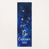 Capricorn Zodiac Constellation Galaxy Sky Monogram Yogamat (Voorkant)